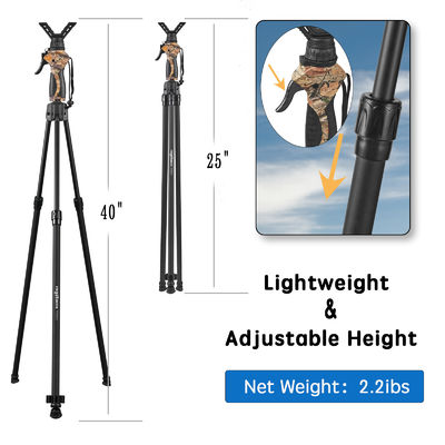 Fierydeer Aluminum Alloy Shooting Bipods Black Color